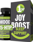 NooMost Mood Support Supplement for Mood Boost, Calm Mind & Body, Stress Response, Energy Supplement - Herbal Adaptogens: Ashwagandha, L Tyrosine, 5 HTP, Passion Flower, 30 Counts