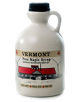 Georgia Mountain Maples of Vermont Organic Maple Syrup Amber Color Rich Taste 32 Ounce