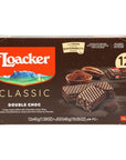 Loacker Classic Double Choc Wafers  Premium Crispy Cocoa Wafer Cookies with Chocolate Cream Filling  Multipack of 12 Snack Packs  NONGMO  Sustainably Sourced Cocoa  45g159oz Pack of 12