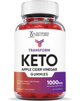 Justified Laboratories Transform Keto ACV Gummies 1000MG Vegan Non GMO with Pomegranate Juice Beet Root B12 60 Gummys