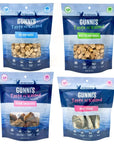 Gunnis Cat Treats Cod Wolffish Herring Variety Bundle 15oz 4 Pack