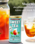 The Republic of Tea  KetoFriendly Sweet Iced Decaf Black Tea 8 Large QuartSized Iced Tea Pouches Decaffeinated