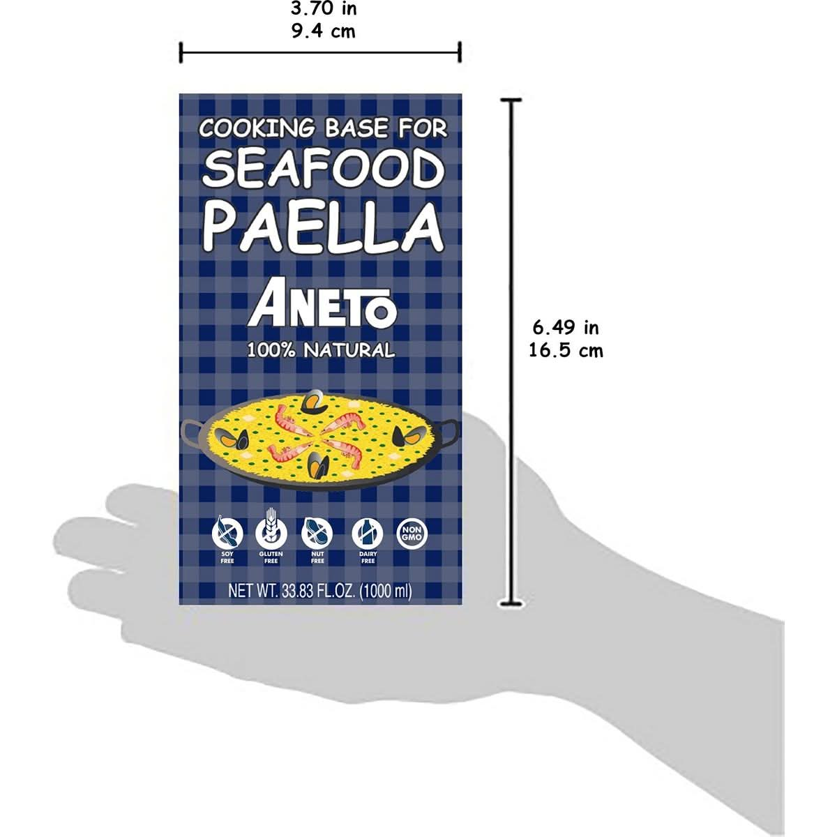 Aneto Seafood Paella Cooking Base Broth 3383 Fluid Ounce