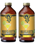 Portland Syrups Margarita Syrup  Craft Cocktail and Mocktail Mixer with Tangerine Blood Orange and Lime Puree  12 oz with 24 Servings Pack of 2