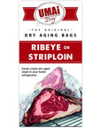 UMAi Dry Aging Bag for Steaks  Pack of 3 I Dry Age Bags for Meat Ribeye  Striploin Steak up to 1218lbs Home Steak Ager Refrigerator Bags NO Vacuum Sealer Required Tender Aged Beef in 2845 Days