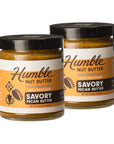 Humble Nut Butter | 8.0 oz (Pack of 2) | Turmeric Maple Pecan Savory Pecan Butter | High Protein Healthy Snacks | Gluten Free & Vegan | Organic Turmeric, Ginger & Cinnamon | Slightly Sweet Snacks