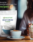 Z Natural Foods Heavy Cream Powder NutrientRich Delicious Dry Cream with a Durable Shelf Life Perfect for Coffee Cake Dessert and Recipes KetoFriendly NonGMO GlutenFree Kosher 1 lb