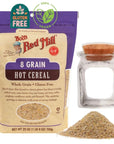 Hot Cereal Bundle Includes One 25 Oz Bag of Bobs Red Mill 8 Grain Hot Cereal Bobs Red Mill 8 Grain Cereal is Made from Whole Grain Comes with One Jar Zip Bag Included Where You Can Put Your Cereal