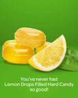 Lemon Drops Filled Hard Candy Bulk Pack 2 Pounds About 180 Count