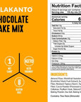 Lakanto Sugar Free Keto Cake Mix - Sweetened with Monk Fruit, Gluten Free, 1 Net Carb, Keto Diet Friendly, Delicious - Chocolate