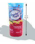 Crystal Light Raspberry Lemonade Drink Mix 12Quart 18Ounce Canister Pack Of 7