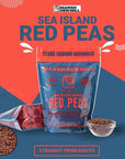 Marsh Hen Mill Sea Island Red Peas Premium Quality Pure Heirloom Red Cowpeas for Southern Cooking High Fiber Nutrient Rich Legumes Ideal for Hoppin John  More  Non GMO All Natural Ingredients 24 oz