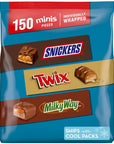 MILKY WAY SNICKERS Original  TWIX Minis Candy 4686 Oz Bag