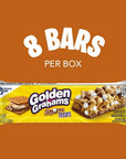 Golden Grahams Breakfast Cereal Treat Bars Smores Snack Bars 8 ct