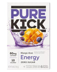 Pure Kick Energy Singles To Go Drink Mix Mango Acai 6 Boxes 6 Packets Per Box 36 Single Servings