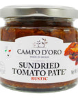 Sundried Tomato Paté Dip or Spread Puree of SunDried Tomatoes in extra virgin olive oil 635 oz 180 g NonGMO Product of Italy by Campo DOro