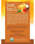 Davidsons Organics Caramel Peach with Coconut 8count Tea Bags Pack of 12