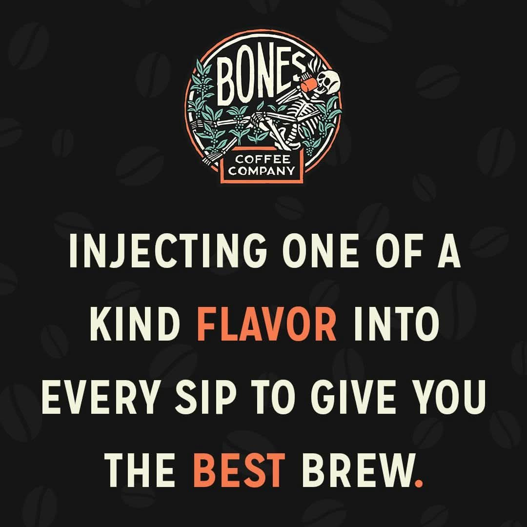 Bones Coffee Company Favorite Flavor Sample Pack with Specialty Mug  4 oz Pack of 5 Assorted Flavor Whole Coffee Beans  Medium Roast Coffee Beverages Whole