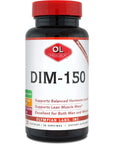 Olympian Labs DIM Supplement 150mg - DIM Diindolylmethane 30 Capsule Supply of DIM for Estrogen Balance, Hormone Menopause Relief, Acne Treatment, PCOS, Bodybuilding