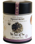 The Tao of Tea Organic Spearmint Herbal Tea Loose Leaf Tin 2 Oz