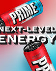 Prime Energy Drink Ice Pop Naturally Flavored 200mg Caffeine Zero Sugar 300mg Electrolytes Vegan 12 Fl Oz per Can Pack of 24