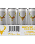 Bucked Up  Low Stim Energy Drink  100mg Caffeine  Zero Sugar  12 Pack Mango Tango