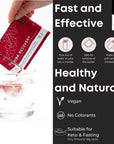 Vit2Go Drink Recovery Electrolytes Powder 250g with Vitamins, Vegan Electrolyte Packets for Hydration & Liver Detox, Blackcurrant Flavor (10 Sachets)