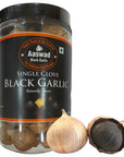 Single Clove Black Garlic 250 Grams  88 OZ Unpeeled Whole Bulbs by Aaswad Impex