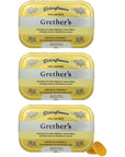 GRETHERS Sugarfree ElderFlower Pastilles  Natural Dry Mouth Relief  Soothing Throat  Healthy Voice  Gift for Singers  21 oz 3Pack