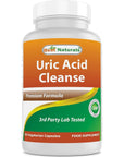 Best Naturals Uric Acid Cleanse Vitamins for Men and Women - 90 Veggie Capsules