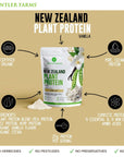 Antler Farms - 100% Pure New Zealand Plant Protein, Vanilla Flavor, 1.79 lbs - Pure and Clean, USDA Certified Organic, Complete Vegan Protein, Delicious