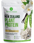 Antler Farms - 100% Pure New Zealand Plant Protein, Vanilla Flavor, 1.79 lbs - Pure and Clean, USDA Certified Organic, Complete Vegan Protein, Delicious