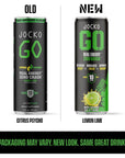 Jocko GO Energy Drink - KETO, Vitamin B12, Vitamin B6, Electrolytes, L Theanine, Magnesium- All Natural Energy Boost, Sugar Free Nootropic Monk Fruit Blend - 12 Pack (Lemon Lime Flavor)