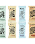 Mezcla Plant Protein Bars  Vegan Gluten Free Snacks  2 of Each Flavors Japanese Matcha Vanilla Peruvian Cocoa Peanut Butter Mexican Hot Chocolate  Canadian Maple Blueberry  140 oz x 8