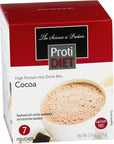 ProtiDiet High Protein Hot Cocoa Drink Mix 7 pouches