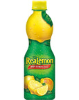 ReaLemon 100 Lemon Juice 8 fl oz bottle Pack of 12 Made with Lemon Juice from Concentrate GlutenFree Sodium Free Perfect Mixer to add to Cocktails and Marinades