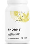 Thorne MediClear-SGS - Foundational Support, Eliminate Environmental and Dietary Toxins - Rice and Pea Protein-Based Drink Powder with a Complete Multivitamin-Mineral Profile - Vanilla - 34.4 Oz