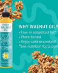 Octonuts Cold Pressed Almond & Walnut Oil, 8 ounce, Made with California Almonds and Walnuts, Plant-based, Keto, Paleo Friendly, Vegan, Gluten Free, Almond & Walnut, 2-Pack