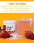 TransformHQ Everyday Boost Shot 28 Servings Strawberry Lemonade  NonGMO GlutenFree