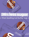 UNREAL Dark Chocolate Almond Butter Cups| 5g Sugar | Certified Vegan, Gluten Free, Fair Trade, Non-GMO | No Sugar Alcohols or Soy | 0.53 Ounce (Pack of 40)