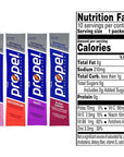 Propel Powder Packets 4 Flavor Variety Pack 40 Counts of Sugarfree Propel Packets with Electrolytes and Vitamins Includes Propel Grape Watermelon Black Cherry and Raspberry Lemonade 4 Packs of 10