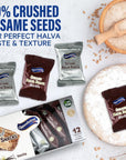 Assorted Sesame Halva Snacks Vanilla and Marble Flavors  Delicious Sweet Israeli Snacks Sesame Treat Bars Assortment for MeltinYour Mouth Delight Vegan Kosher  12 Pack 088 Oz Each Total 25g