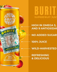 Amayu Exotic Super Fruit Juice  Buriti  100 Organic Juice From the Amazon  NO Sugar Added  Immune Support and Juice Cleanse  AllNatural Vitamin C  11oz 6Pack