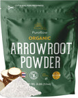 Arrowroot Powder 2lb, Gluten Free Flour, Arrowroot Starch, Arrowroot Flour, Pure Arrow Root Powder, Paleo, All Natural, Non-GMO, Batch Tested, Product of Thailand, 2 Pounds, By PuroRaw.