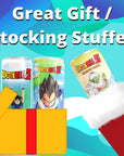 Dragon Ball Z Energy Drinks 3 Pack Spirit Bomb Goku Warrior Power Piccolo Power Boost Vegeta with 2 Gosutoys Stickers