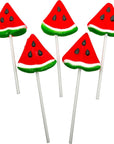 Watermelon Candy Lollipops  12 Suckers Individually Wrapped  Summer Party Favors  Pool Party Treats  BBQ  Goodie Bags for Kids Birthday Party  Wedding Party Candy Buffet  Hand Decorated Pops