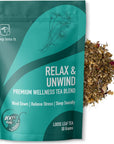 Organic Chamomile Tea - Calming Herbal Sleep Tea with Passion Flower - 1.7 Ounce