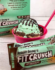 FITCRUNCH Snack Size Protein Bars Designed by Robert Irvine 6Layer Baked Bar 3g of Sugar Gluten Free  Soft Cake Core 6 Bars Mint Chocolate Chip