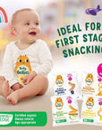 Little Bellies Organic Strawberry Pick-Me Sticks, Baby Snack, (Pack of 5)