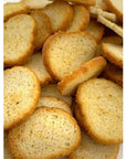 Garlic Bagel Chips, Bulk Size (1.5 lb. Resealable Zip Lock Stand Up Bag)